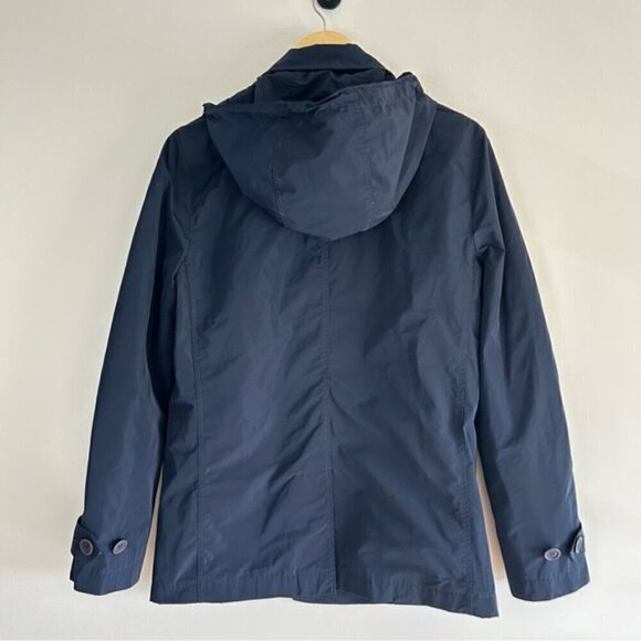 Burberry Brit Navy Hooded Short Trench Coat sz XS - Picture 8 of 9